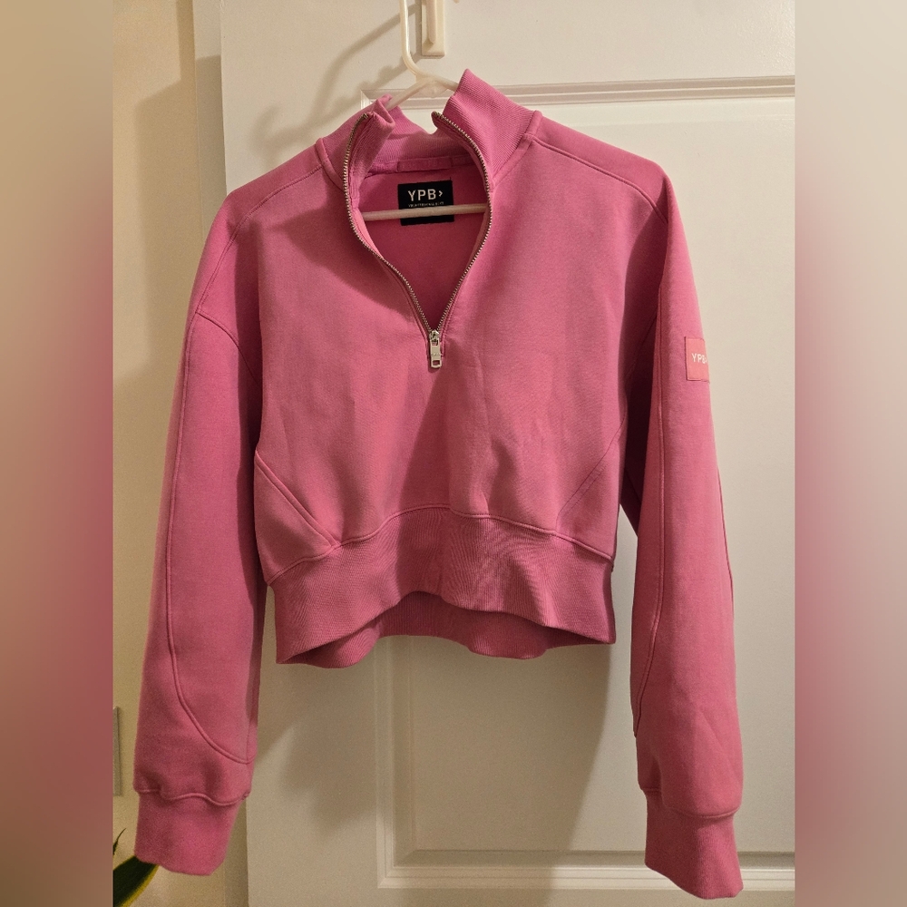 Abercrombie YPB Cropped Sweatshirt, Size Small, Pink